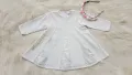 Детска бяла рокля H&M 9-12 месеца, снимка 12