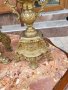 Комплект каминен часовник и два свещника 014, снимка 7