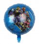  MARVEL Avengers Отмъстителите герои син кръгъл фолио фолиев балон хелий или въздух рожден ден , снимка 1 - Други - 31687813