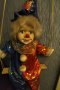 	Колекционерска порцеланова кукла клоун на люлка, снимка 3