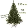 Изкуствена елха 210 см, коледна елха, коледна декорация, снимка 1