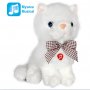 Плюшено Коте със звук - бяло, снимка 1 - Плюшени играчки - 35052351