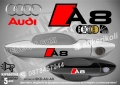 AUDI A4 стикери дръжки SKD-AU-A4, снимка 8