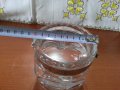 ретро стъклена кана гравирана , снимка 6