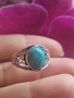 Сребърен пръстен с Тюркоаз, снимка 3