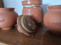 Традиционни битови гърненца за мед и кисело мляко (3 броя), снимка 8