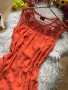 Оранжева рокля VILA, снимка 2