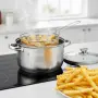 Тенджера с кошница за пържене и стъклен капак Cheffinger  Ø24 см – инокс, 6,5 л, за всички котлони, снимка 6