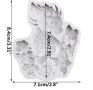 Дракон драконче в цветя  силиконов молд форма фондан гипс декор украса, снимка 2