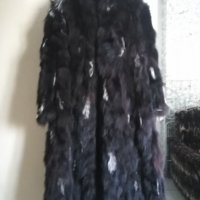 Кожено палто от лисица, снимка 3 - Палта, манта - 31591012