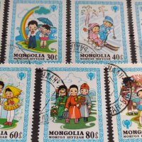 Пощенски марки чиста комплектна серия Детство Монголия редки за колекция - 22570, снимка 3 - Филателия - 36651847