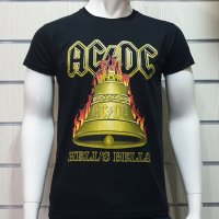 Нова мъжка тениска с дигитален печат на музикалната група AC/DC - Hells Bells, снимка 3 - Тениски - 29930800