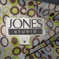 Jones studio S-Черно манто, тренч от шушляк с подплата и ефектна яка., снимка 8 - Палта, манта - 39830784