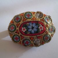  брошка венецианска мозайка, снимка 10 - Антикварни и старинни предмети - 35510309