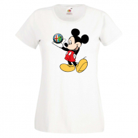 Дамска тениска Mickey Mouse Alfa Romeo .Подарък,Изненада,, снимка 9 - Тениски - 36528658