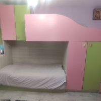 Двуетажно детско легло , снимка 1 - Мебели за детската стая - 44588500