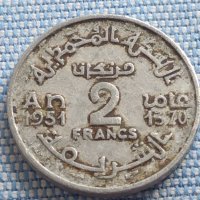 Монета 2 франка 1951г. Мароко рядка за КОЛЕКЦИОНЕРИ 41167, снимка 3 - Нумизматика и бонистика - 42791627