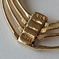 Златен пръстен с рубини, изумруди, сапфири и топази, снимка 9 - Пръстени - 38716397