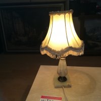 мраморна лампа 35х20см внос франция 1502212107, снимка 1 - Колекции - 31828499