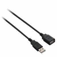 Кабел USB-A към USB-A 2.0 Digital One SP01174 Черен, USB Type A to USB A M/F, снимка 1 - USB кабели - 31257818