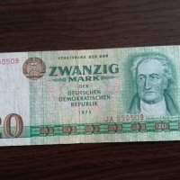 Банкнота - Германия - 20 марки | 1975г., снимка 1 - Нумизматика и бонистика - 35275371