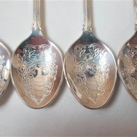 Красиви посребрени лъжички с кралското семейство, снимка 3 - Антикварни и старинни предмети - 40209539