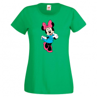 Дамска тениска Minnie Mouse 9 Подарък,Изненада,Рожден ден,, снимка 3 - Тениски - 36530839