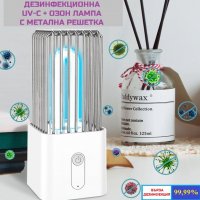АНТИБАКТЕРИАЛНА Лампа с Метална Решетка и UV-C + Озон светлина - Разпродажба със 70% Намаление, снимка 4 - Друга електроника - 29402662