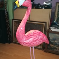 *BIG ONE-Фламинго розово от дърво с метални крака 0411201638, снимка 13 - Колекции - 30674360