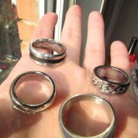Продавам 6 пръстена, стомана., снимка 4 - Пръстени - 44308862