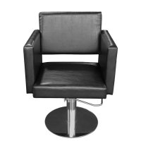 Изчистен дизайн фризьорски стол M404 - Черен - Нов!, снимка 2 - Фризьорски столове - 37259657