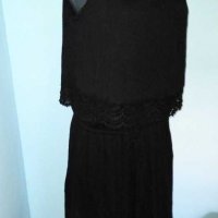 Памучна брандова рокля с дантелена декорация "Esprit"® / голям размер, снимка 2 - Рокли - 30332336