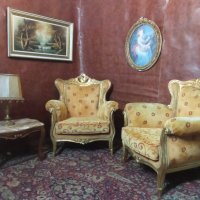 Италианска барокова гарнитура 0 10, снимка 13 - Дивани и мека мебел - 39315961