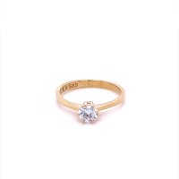 Златен дамски пръстен 1,92гр. размер:53 14кр. проба:585 модел:20527-6, снимка 1 - Пръстени - 42815830