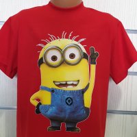 Нова детска тениска с трансферен печат на Миньон , снимка 2 - Детски тениски и потници - 29124050