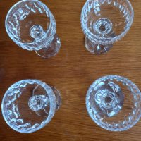 Четири красиви Кристални чаши за ракия, снимка 2 - Чаши - 40515484