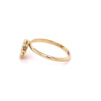 Златен дамски пръстен 1,25гр. размер:53 14кр. проба:585 модел:22056-2, снимка 3 - Пръстени - 44262130