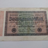Райх банкнота - Германия - 20 000марки / 1923 година - 17986, снимка 1 - Нумизматика и бонистика - 31029947