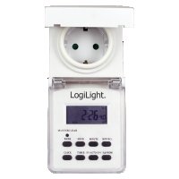 LogiLight - Дигитален Taймер за контакт с капак indoor / outdoor 3600W , 290гр , Чисто нови , , снимка 2 - Други стоки за дома - 28341647