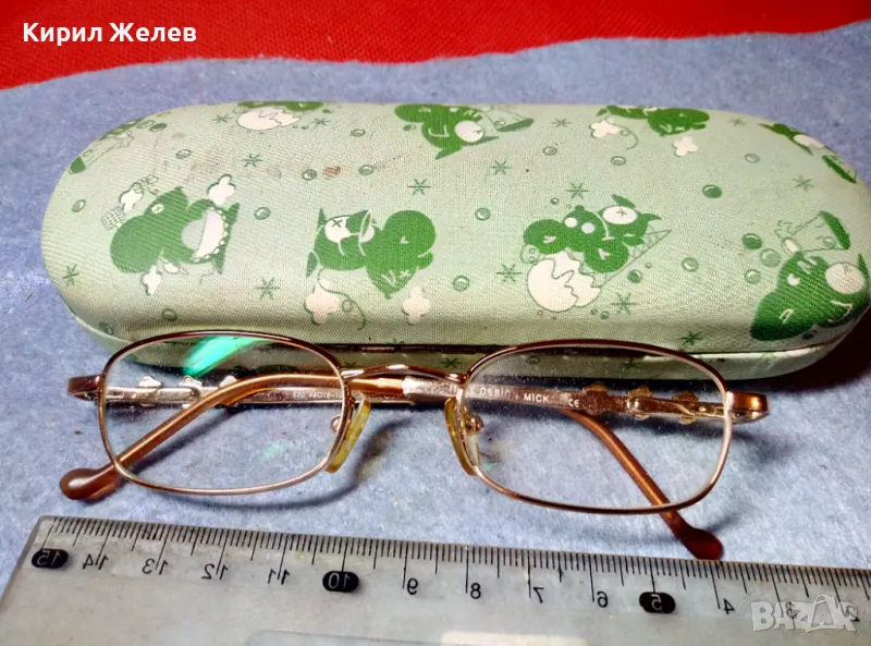 ITALY DESIGN MICK Стари ПОЗЛАТЕНИ ХЕЛИОМАТИК ОЧИЛА с ФЛОРАЛНО ОРНАМЕНТИРАН ВИНТИДЖ КАЛЪФ 28553, снимка 1