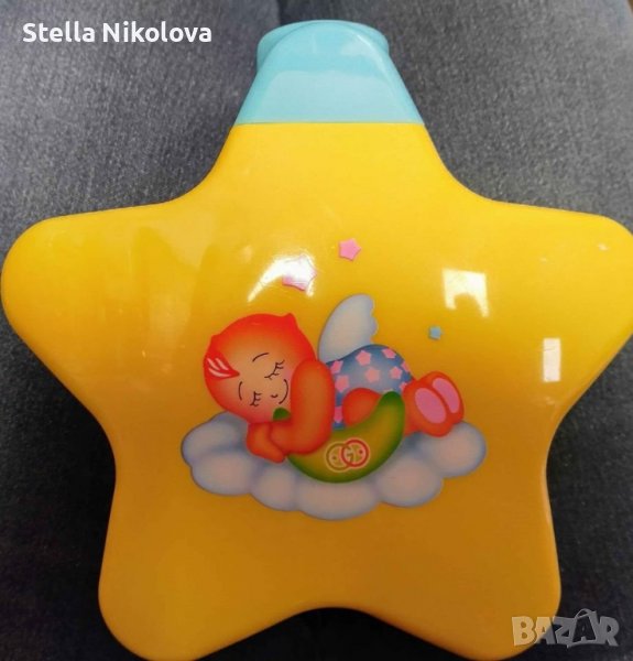 Нощна лампа за бебе с прожекция и приспивни мелодии, снимка 1