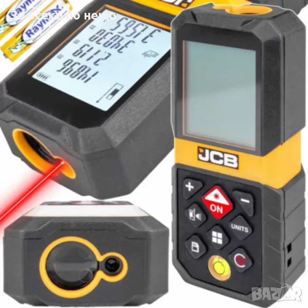 Лазерна ролетка с максимален обхват на измерване 65 метра JCB, снимка 1