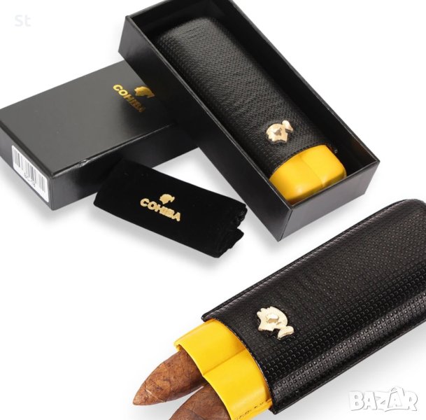 COHIBA кожен калъф за 2 пури, снимка 1