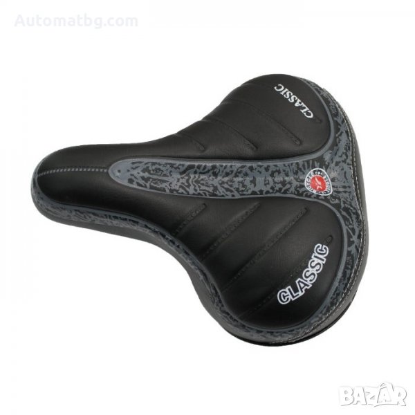 Седалка за велосипед Automat, Водоустойчива, С гел пяна, Черен, снимка 1