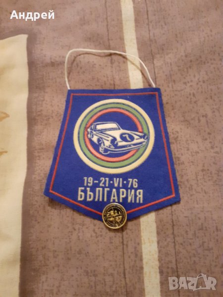 Старо флагче,значка СБА, снимка 1