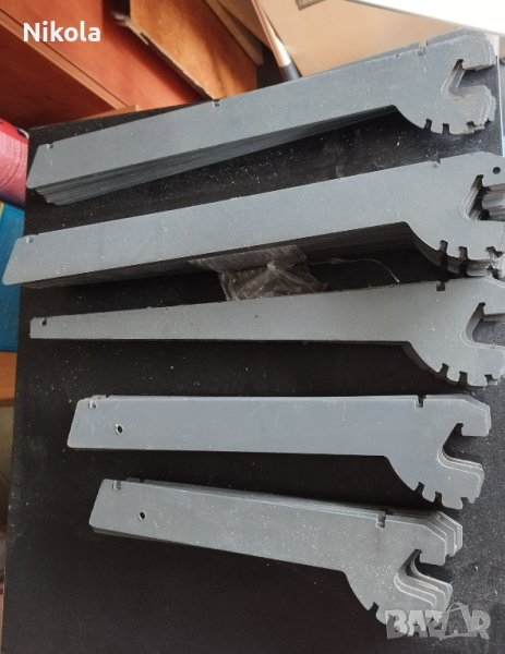 Рафтоносачи за крайстенни и островни стелажи използвани 34бр., снимка 1