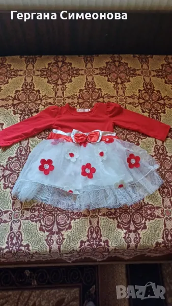 Бебешка рокля с дълъг ръкав , снимка 1