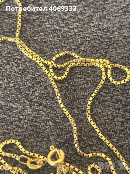 Златен синджир 5.89гр 18к (750) 70см, снимка 1