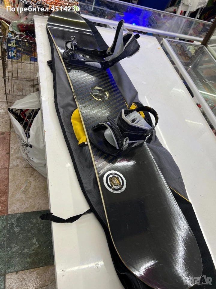 Сноуборд Ranger 155 см с автомати + калъф, снимка 1