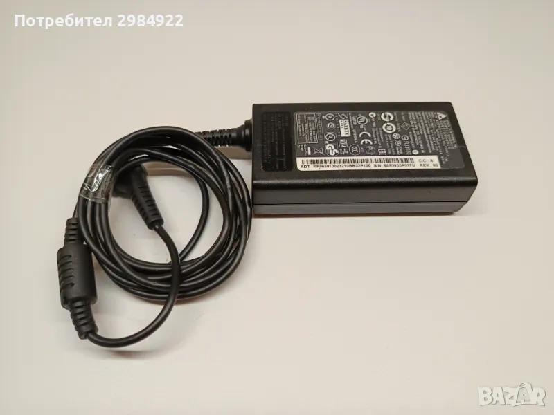 РАЗПРОДАЖБА Захранващ адаптер Delta ADP-65VH D ADP-65W 19V 3.42A (65W) 5.5mm x 1.7mm НАМАЛЕНИЕ, снимка 1